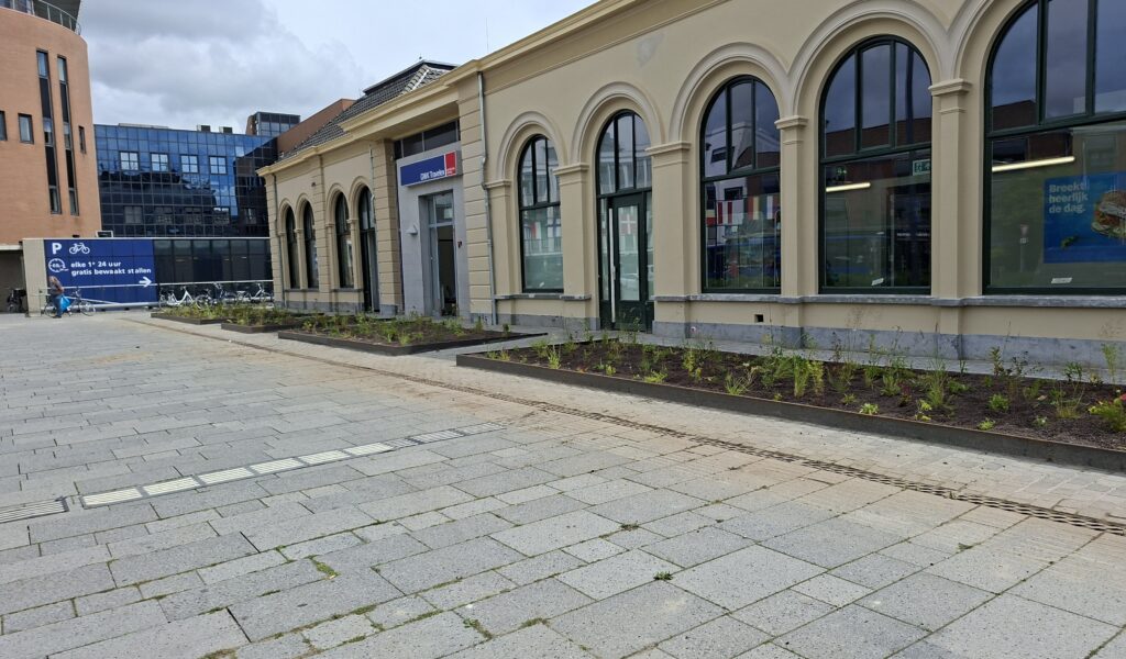 ns station Leeuwarden aanleg vaste planten verhoeve groen